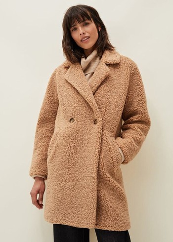 Phase Eight Katherine Teddy Coats Brown Canada | BDIVEX-457